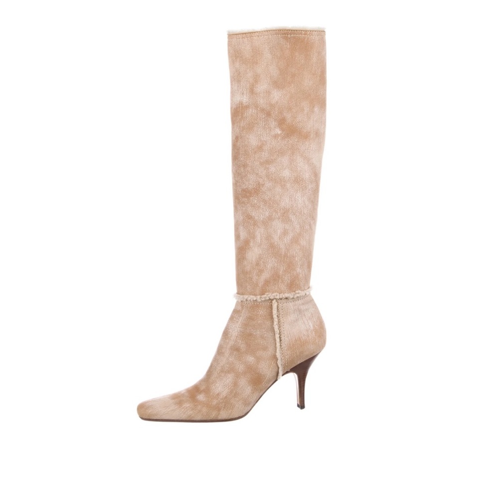 Prada Shearling & Suede Boots 39.5